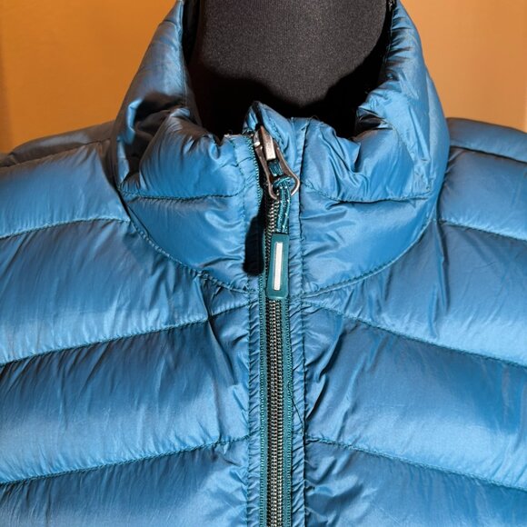 Westbound Sleeveless Puffer Vest Blue Green Zipper - Picture 2 of 6